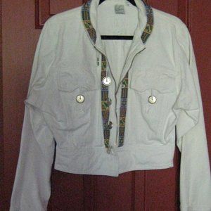 White Denim Ladies Jacket